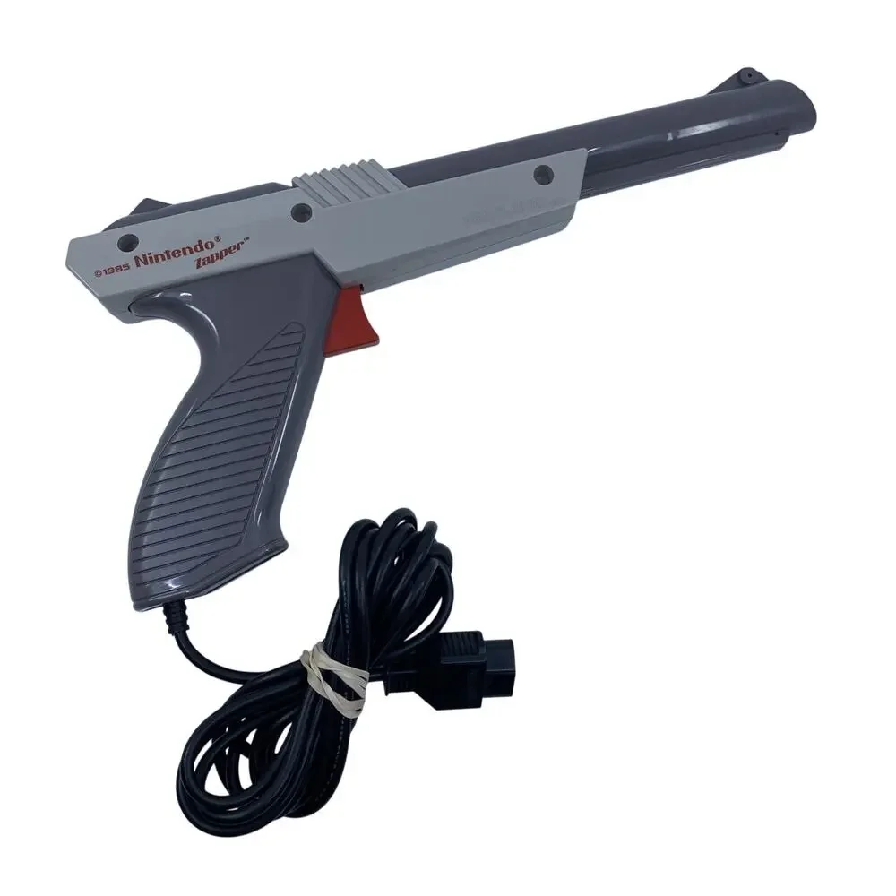 Nintendo NES Zapper Light Gun Gray OEM 1985 Tested Working Duck Hunt